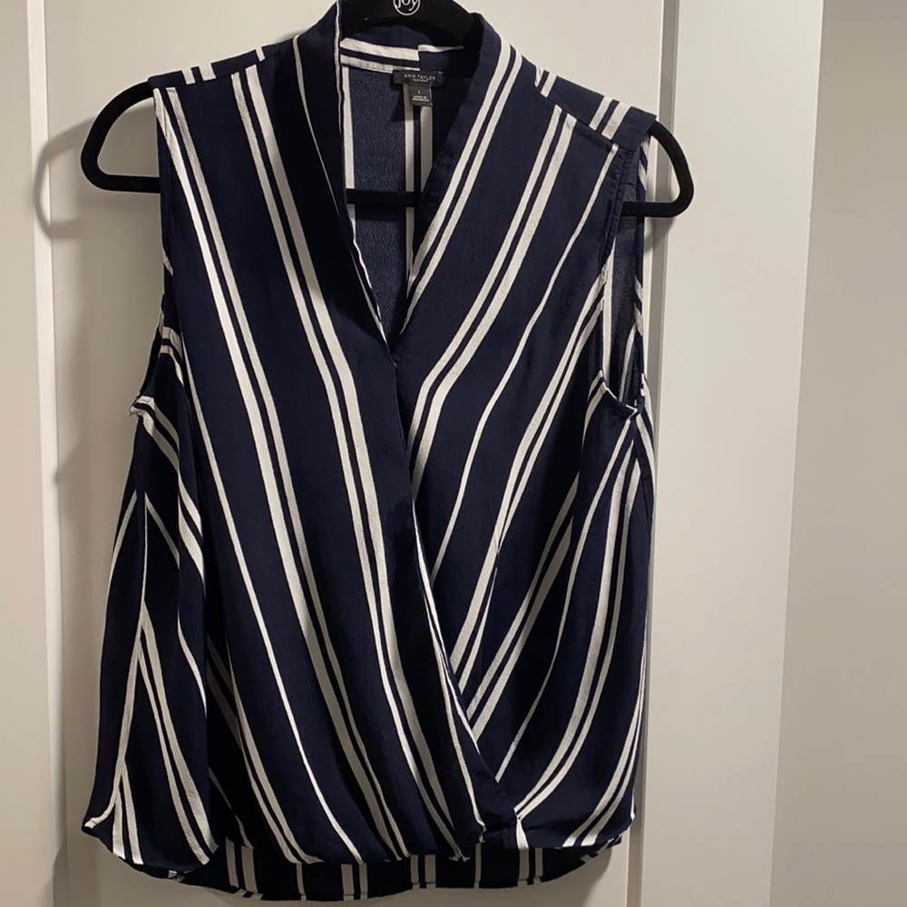 Ann Taylor Factory Faux Wrap Blouse